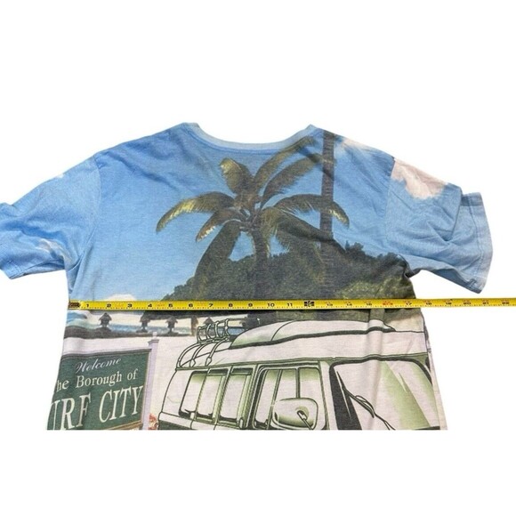 Ex Xtreme T Shirt VW style Bus Surf City Beach crabs summer XL light weight soft - Picture 7 of 10